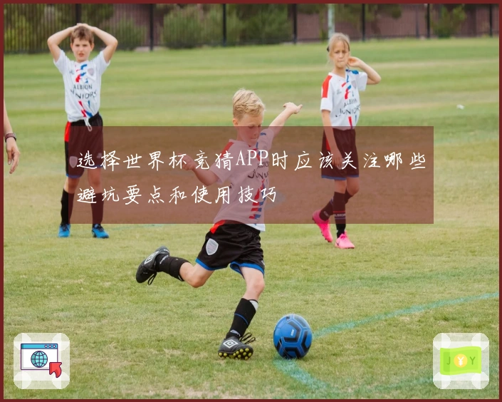 选择世界杯竞猜APP时应该关注哪些避坑要点和使用技巧